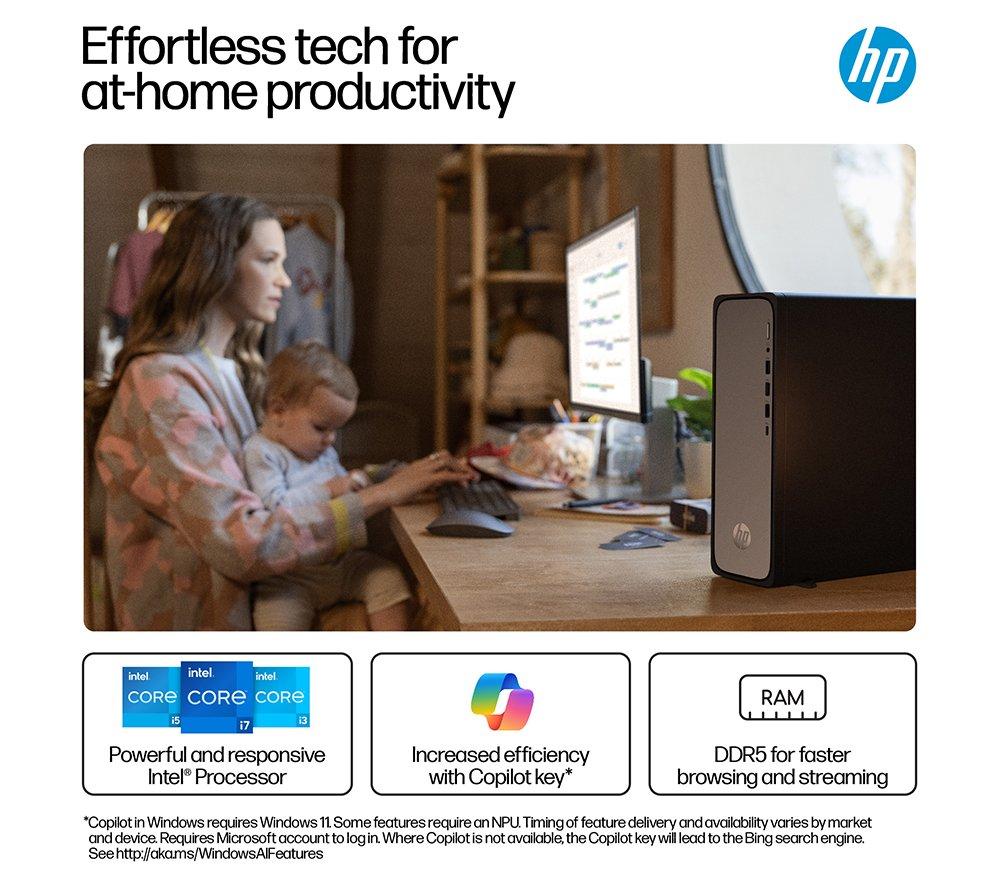 HP OmniDesk Slim S03-0001na Desktop PC - Intel&reg; Core&trade; i5, 512 GB SSD, Black image number 6 of 21