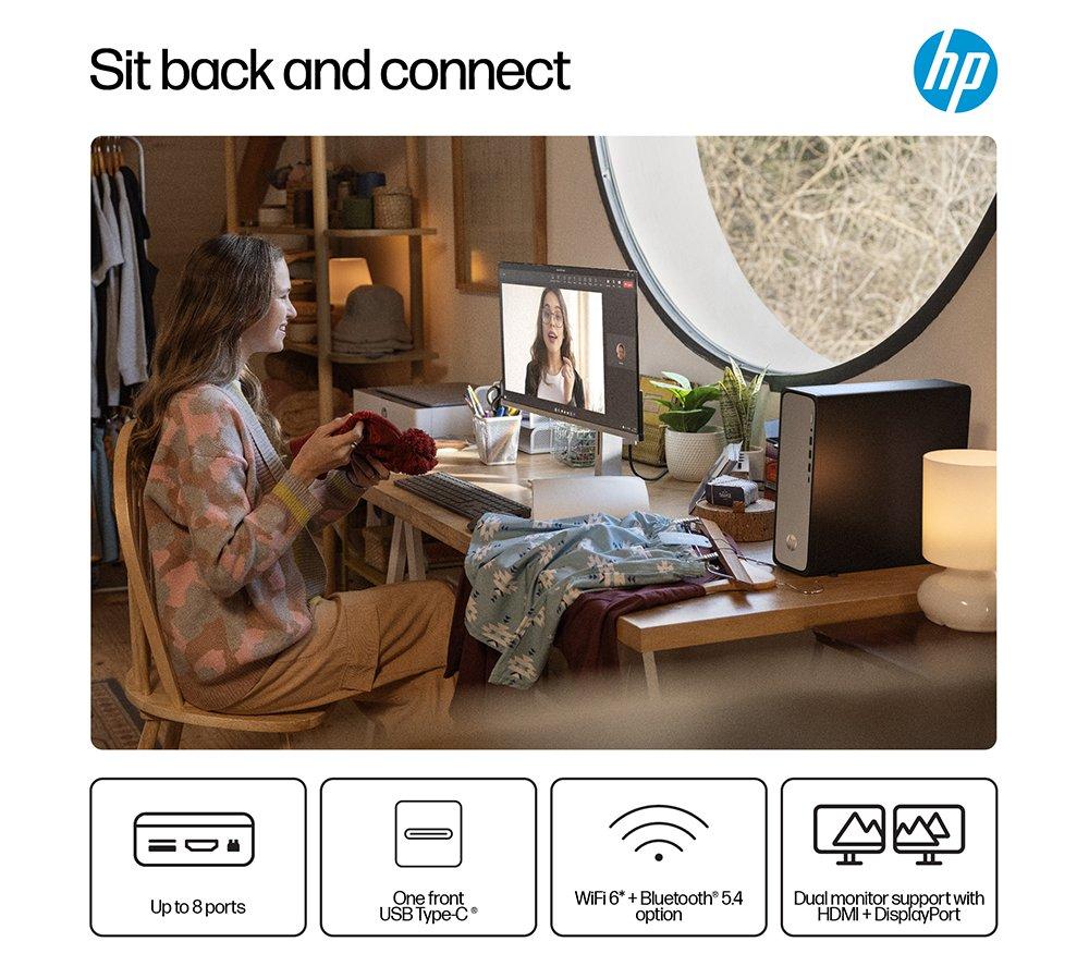 HP OmniDesk Slim S03-0001na Desktop PC - Intel&reg; Core&trade; i5, 512 GB SSD, Black image number 7 of 21
