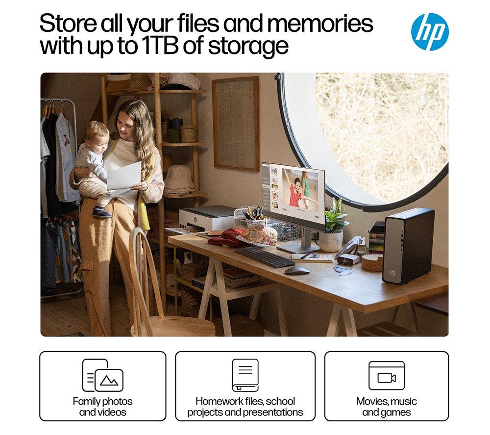 HP OmniDesk Slim S03-0001na Desktop PC - Intel&reg; Core&trade; i5, 512 GB SSD, Black image number 10 of 21