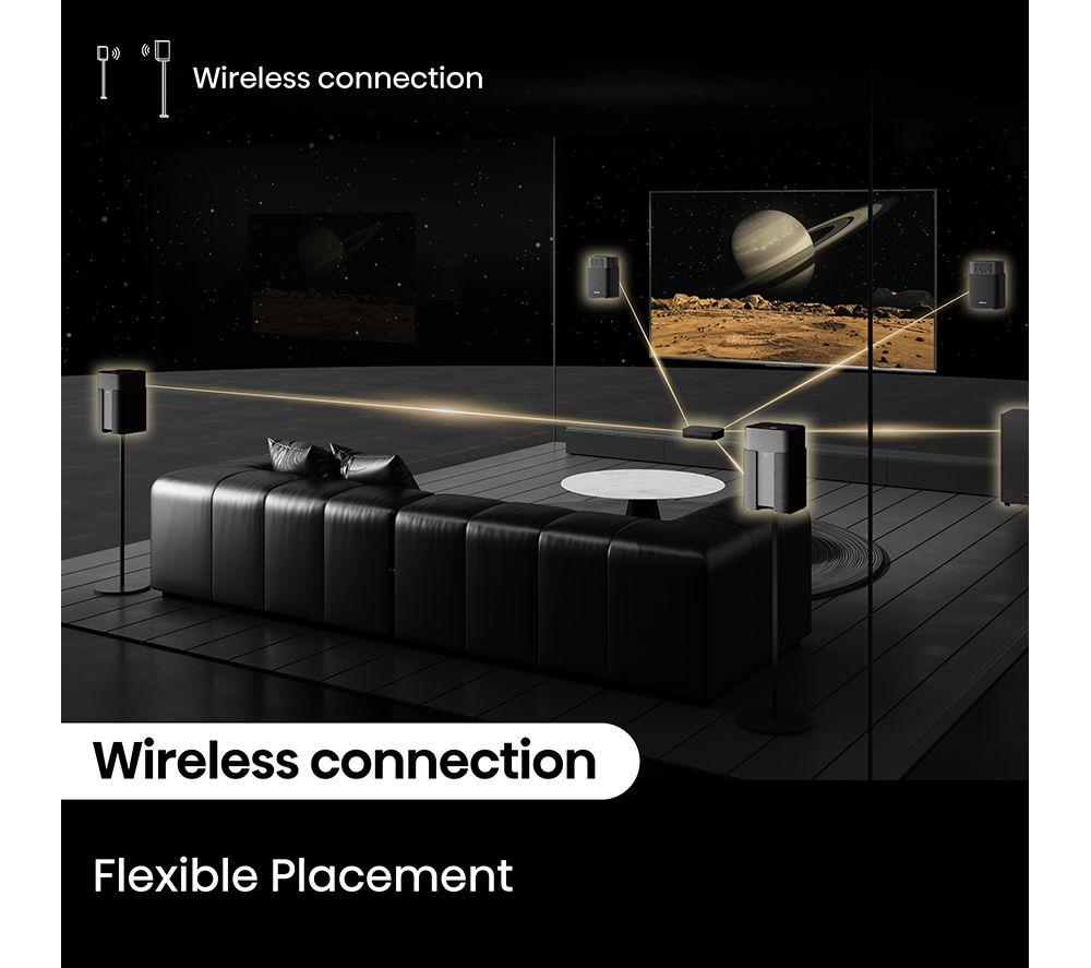 HISENSE HT Saturn 4.1.2 Wireless Sound Bar with Dolby Atmos & DTS Virtual:X image number 5 of 18