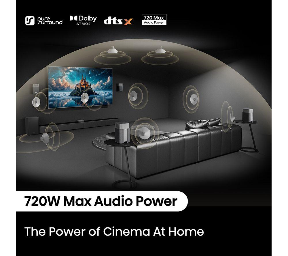 HISENSE HT Saturn 4.1.2 Wireless Sound Bar with Dolby Atmos & DTS Virtual:X image number 6 of 18