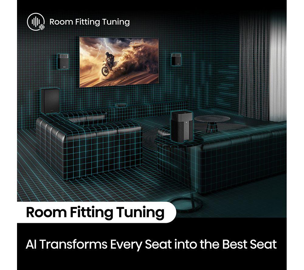 HISENSE HT Saturn 4.1.2 Wireless Sound Bar with Dolby Atmos & DTS Virtual:X image number 10 of 18