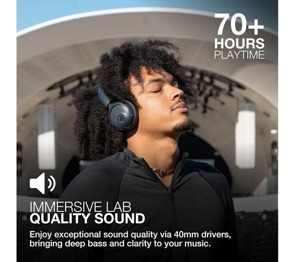 JLAB Go Lux Wireless Bluetooth Noise-Cancelling Headphones - Graphite image number 6 of 12