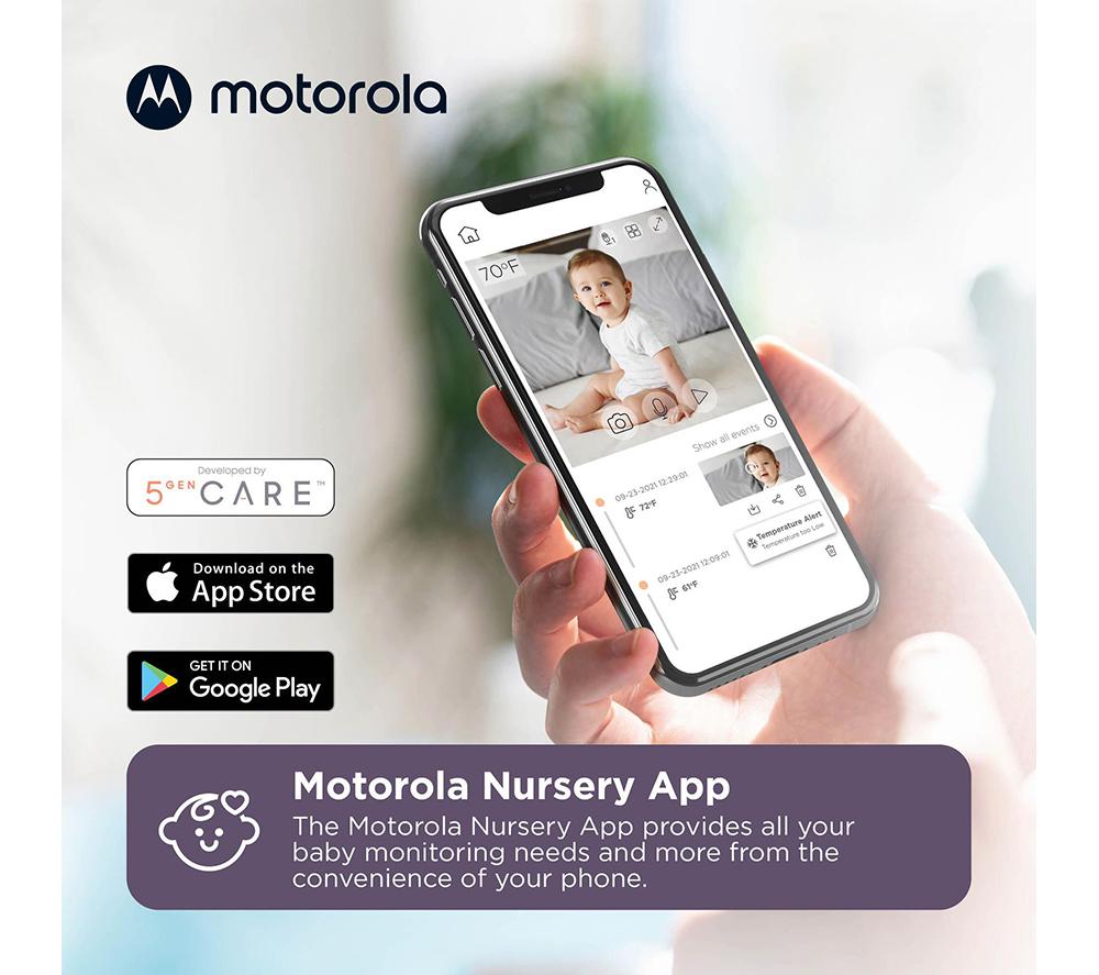 MOTOROLA Connect Smart WiFi PIP1000 Video Baby Monitor - White & Black image number 7 of 7