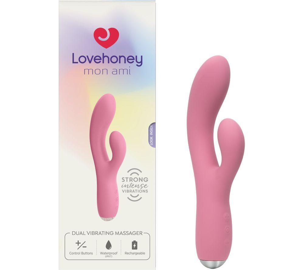 LOVEHONEY Mon Ami Rabbit Vibrator - Pink image number 4 of 5