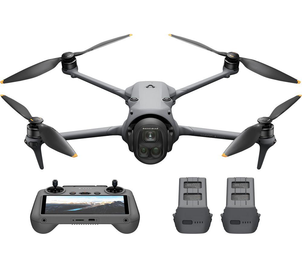 Dji Mavic 4 Pro Drone Fly More Combo with Dji RC 2 Remote Controller - Dark Grey, Silver/Grey