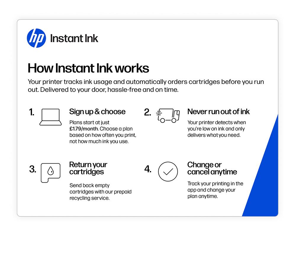 HP Instant Ink Enrolment Card image number 7 of 7