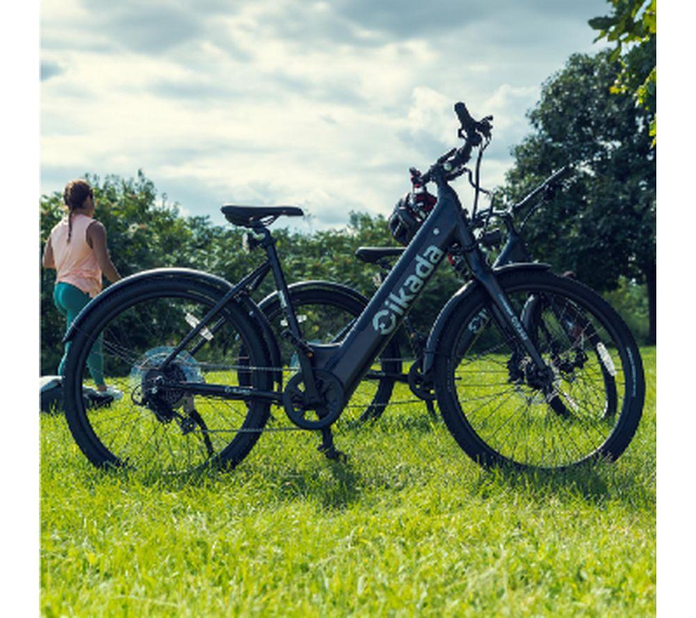 CIKADA City Electric Hybrid Bike - Black, Medium image number 9 of 11