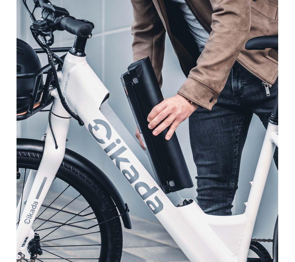 CIKADA City Electric Hybrid Bike - White, Medium image number 5 of 9