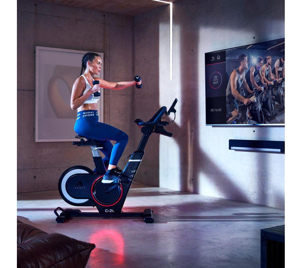 ADIDAS C-21x Smart Bluetooth Exercise Bike - Black & Red image number 6 of 15
