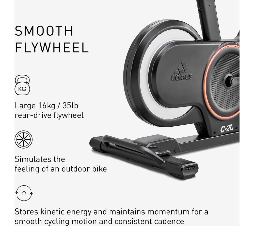 ADIDAS C-21x Smart Bluetooth Exercise Bike - Black & Red image number 8 of 15