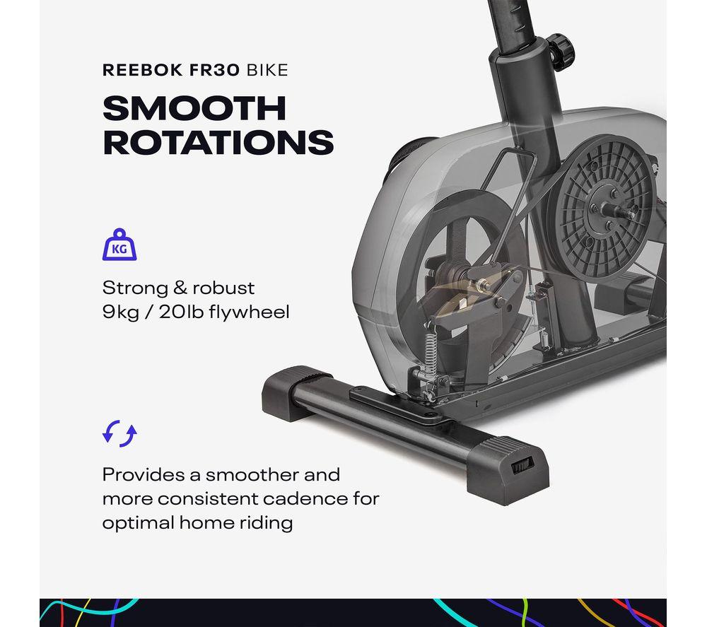 REEBOK FR30 Exercise Bike - Black & Blue image number 6 of 13