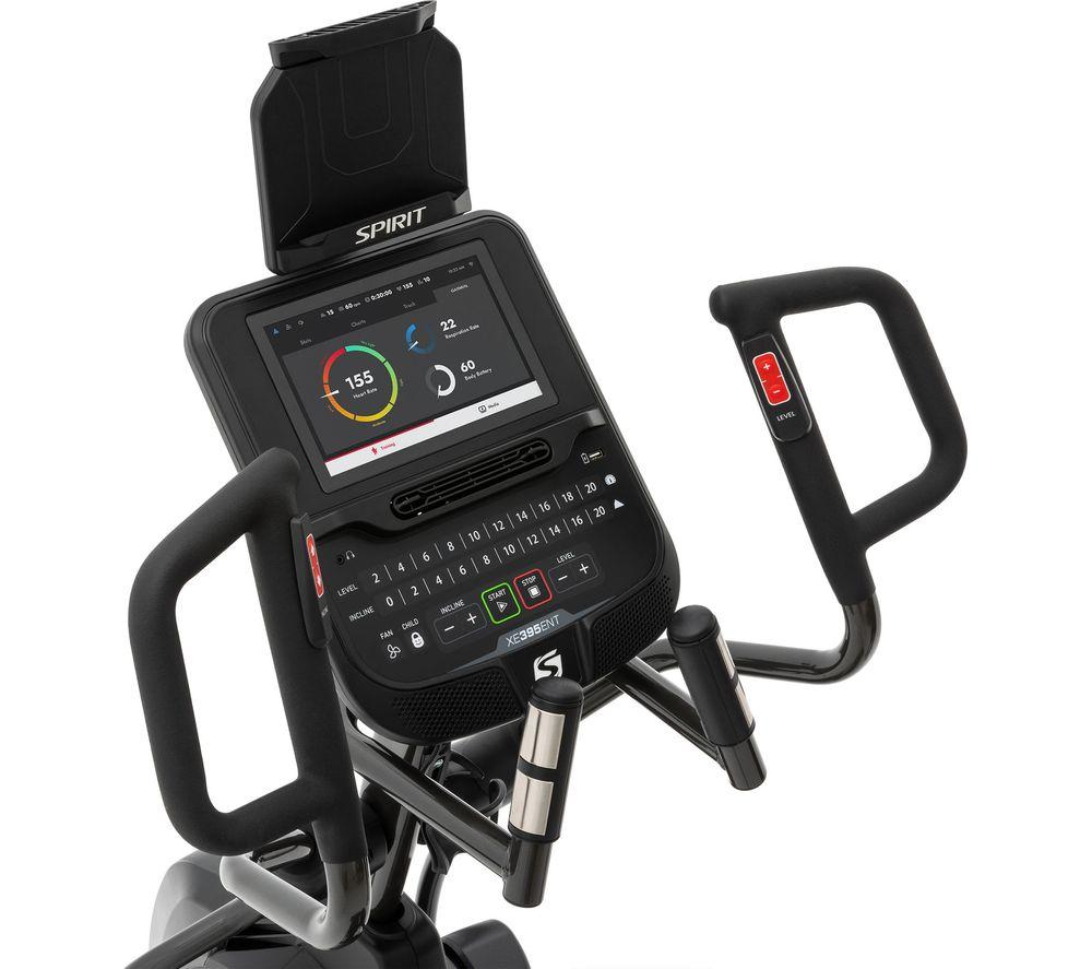 SPIRIT XE395 ENT Smart Bluetooth Elliptical Cross Trainer Machine - Black image number 5 of 6