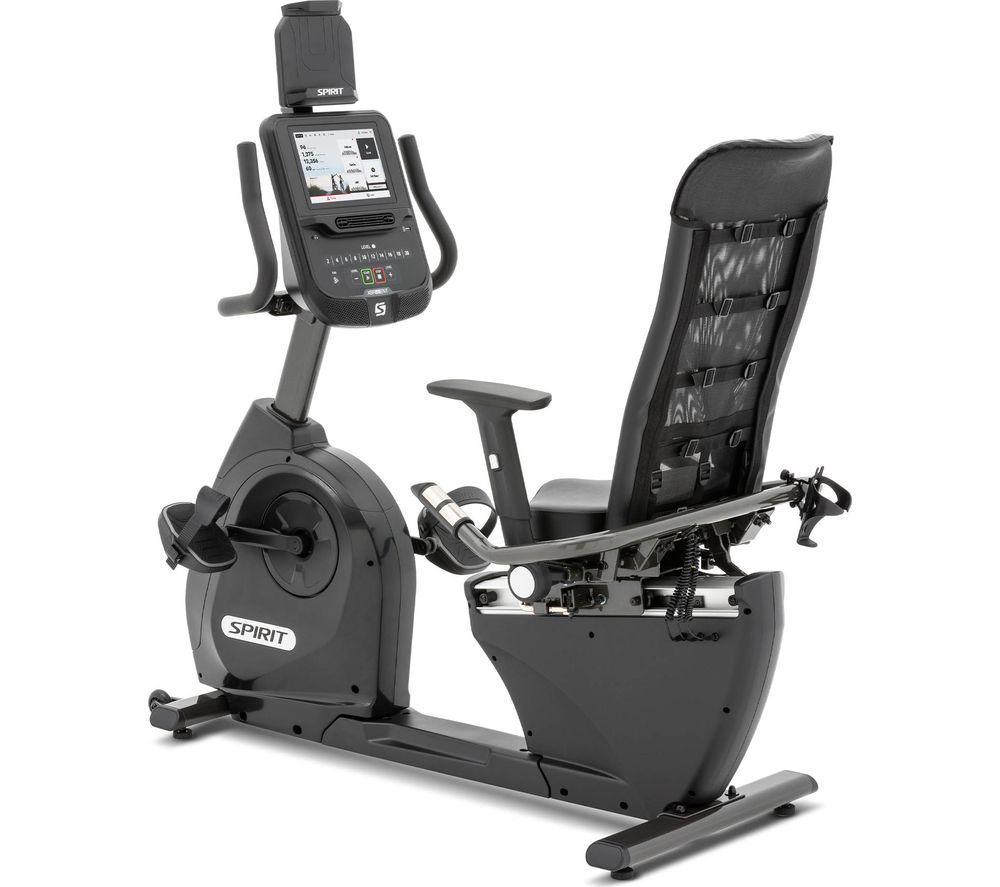 Spirit Xbr55 Ent Smart Bluetooth Recumbent Exercise Bike - Black, Black