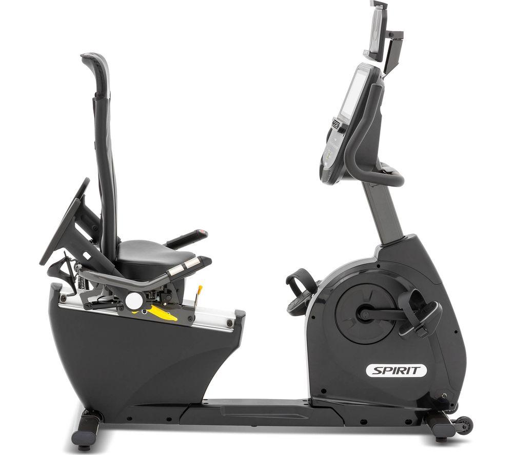 SPIRIT XBR55 ENT Smart Bluetooth Recumbent Exercise Bike - Black image number 2 of 8