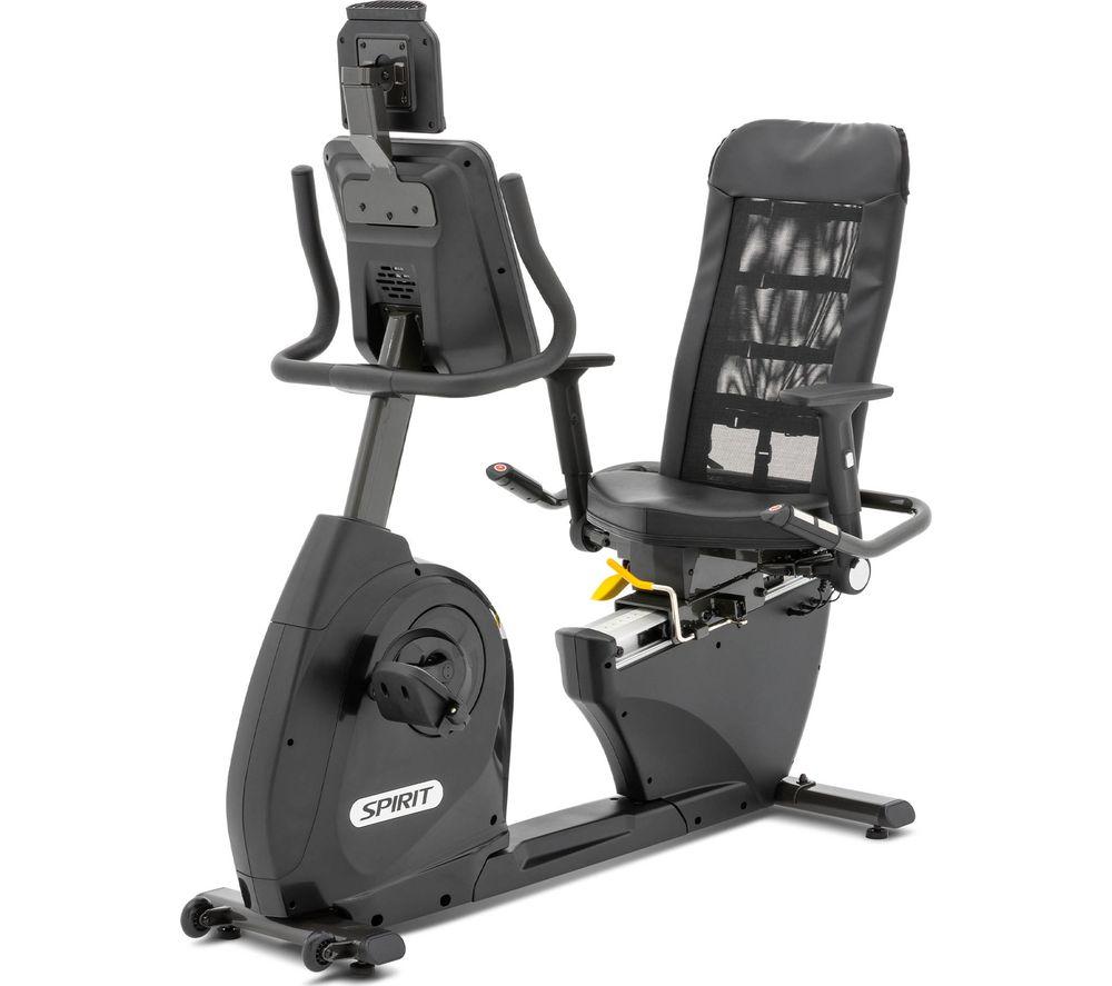 SPIRIT XBR55 ENT Smart Bluetooth Recumbent Exercise Bike - Black image number 3 of 8