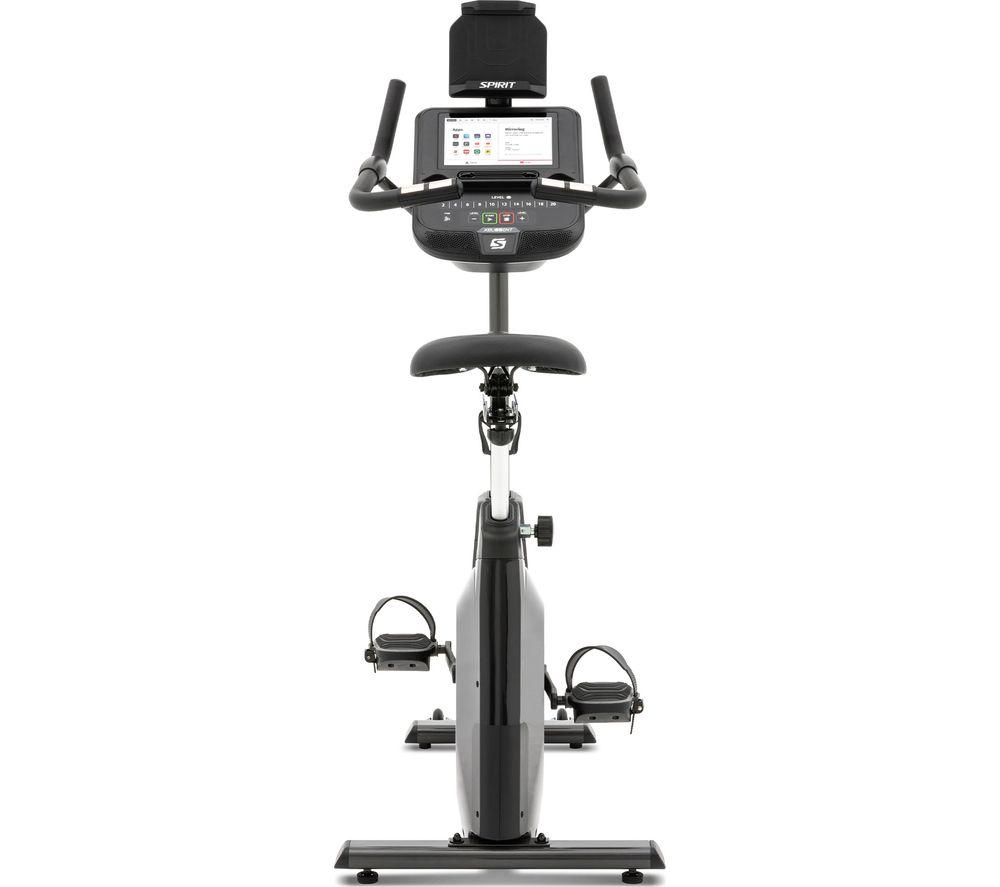 SPIRIT XBU55ENT Smart WiFi Upright Exercise Bike - Black image number 4 of 8