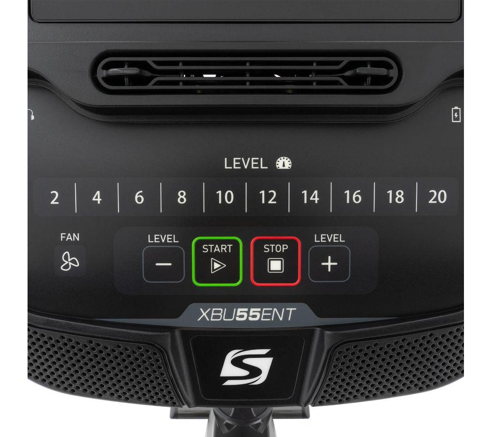 SPIRIT XBU55ENT Smart WiFi Upright Exercise Bike - Black image number 7 of 8
