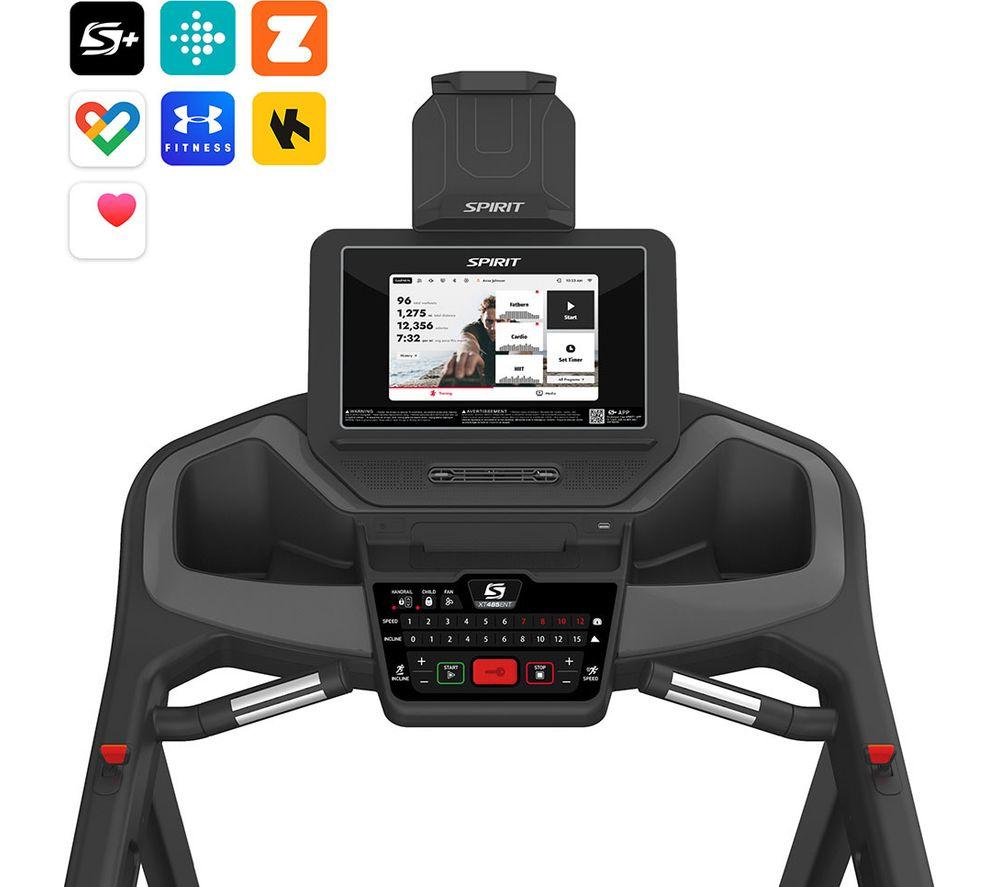 SPIRIT XT485ENT Smart Bluetooth Folding Treadmill - Black image number 2 of 2