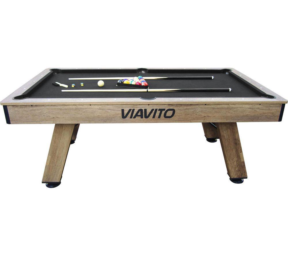 VIAVITO PT500 7ft Pool Table - Black & Brown image number 2 of 6