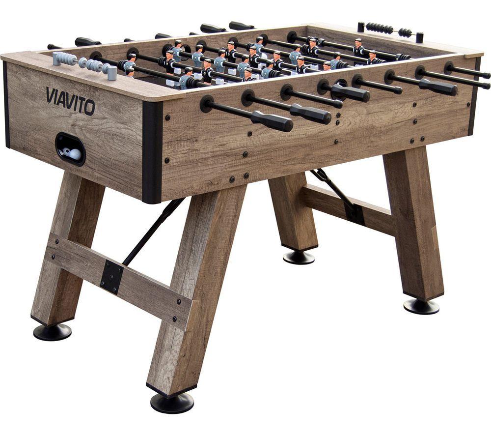 VIAVITO FT500 Football Table - Black & Brown image number 5 of 9