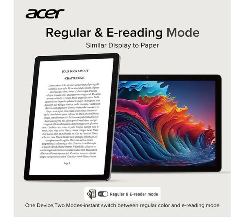 ACER ACTAB1125 10.95" Refurbished Tablet - 64 GB, Black (Very Good Condition) image number 3 of 10