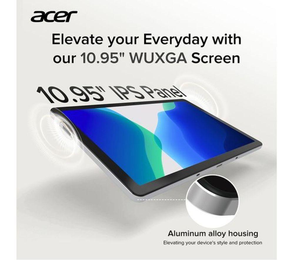 ACER ACTAB1125 10.95" Refurbished Tablet - 64 GB, Black (Very Good Condition) image number 4 of 10