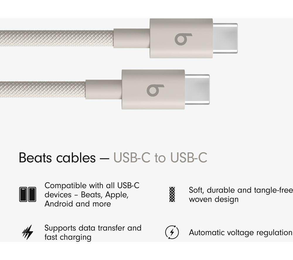 BEATS USB-C to USB-C Woven Cable - 1.5 m, Surge Stone image number 2 of 8