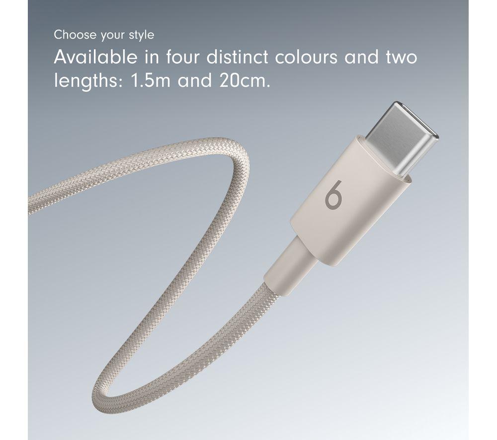 BEATS USB-C to USB-C Woven Cable - 1.5 m, Surge Stone image number 7 of 8