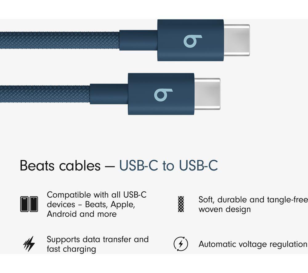BEATS USB-C to USB-C Woven Cable - 1.5 m, Nitro Navy image number 2 of 8