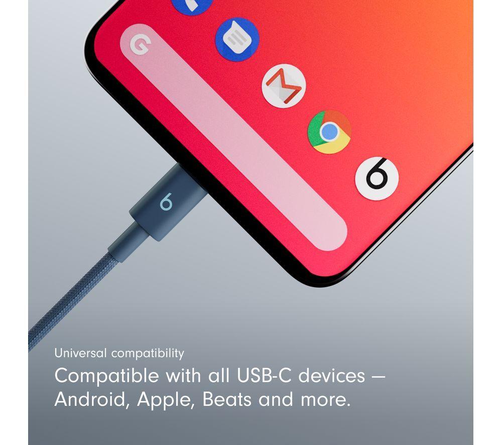 BEATS USB-C to USB-C Woven Cable - 1.5 m, Nitro Navy image number 3 of 8