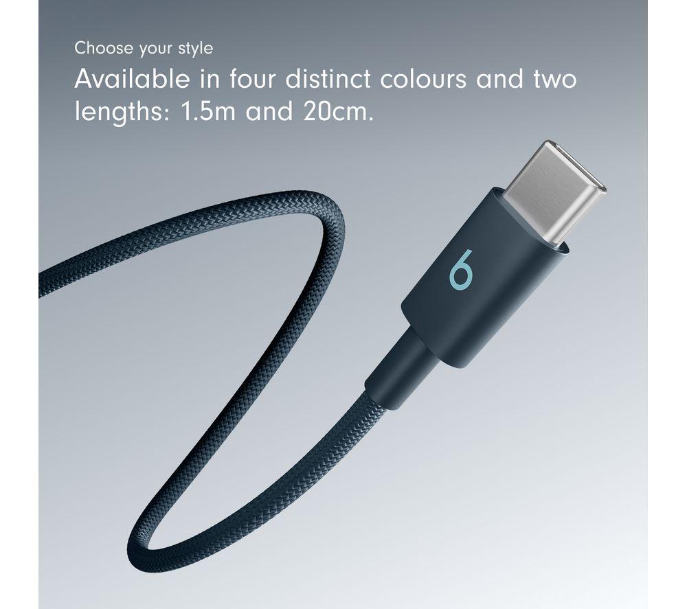 BEATS USB-C to USB-C Woven Cable - 1.5 m, Nitro Navy image number 7 of 8