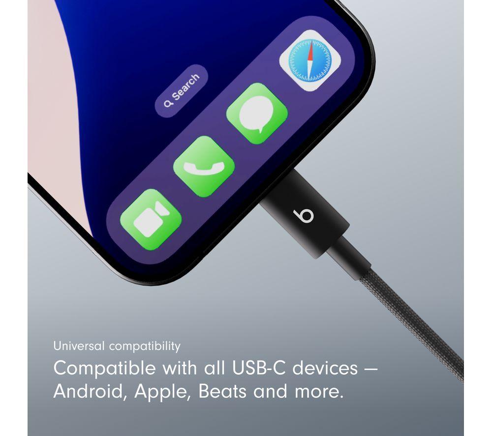BEATS USB-A to USB-C Woven Cable - 1.5 m, Bolt Black image number 3 of 8