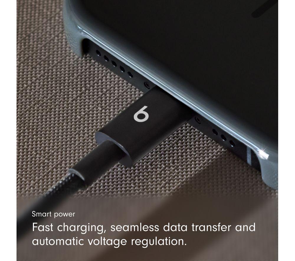 BEATS USB-A to USB-C Woven Cable - 1.5 m, Bolt Black image number 6 of 8