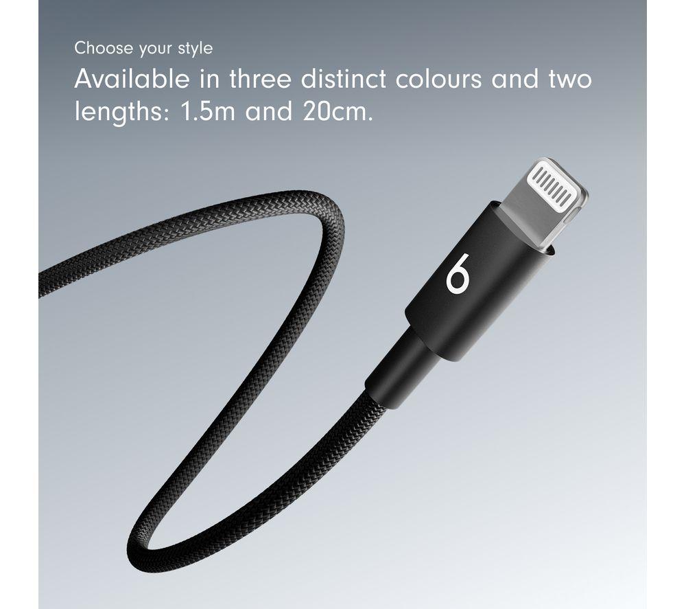 BEATS USB-C to Lightning Woven Cable - 1.5 m, Bolt Black image number 5 of 6