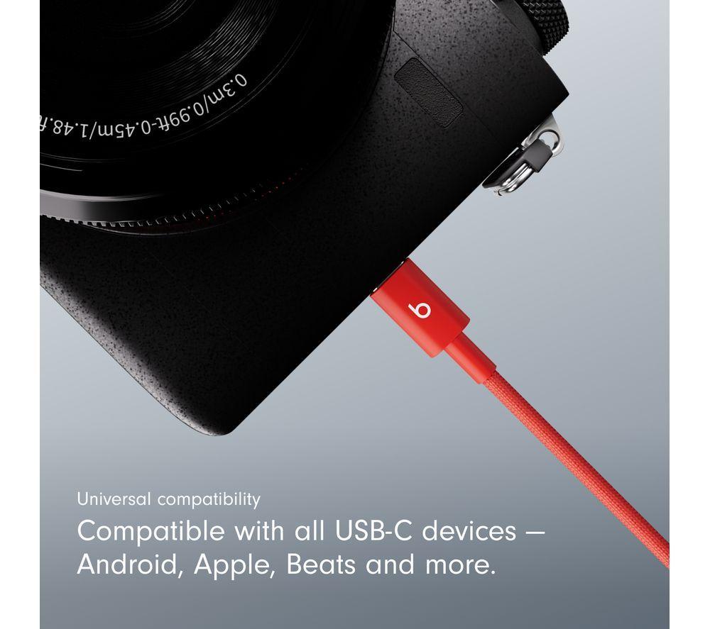 BEATS USB-A to USB-C Woven Cable - 1.5 m, Rapid Red image number 3 of 8