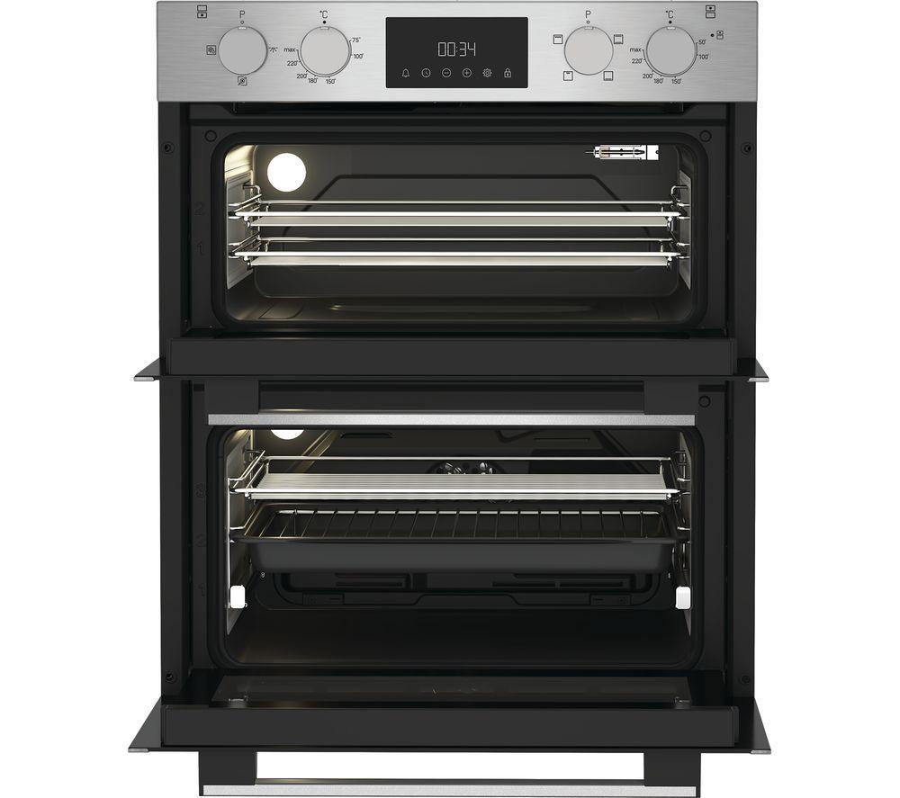 HOTPOINT DUH 12D1 IX Electric Built-under Double Oven - Stainless Steel image number 2 of 6