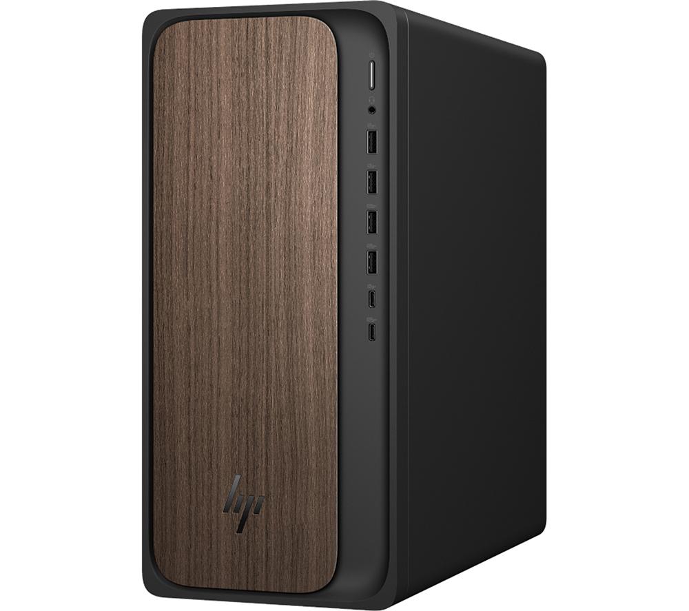 HP OmniDesk M03-0001na AI Desktop PC - Intel&reg; Core&trade; Ultra 5, 1 TB SSD, Dark Wood image number 9 of 10