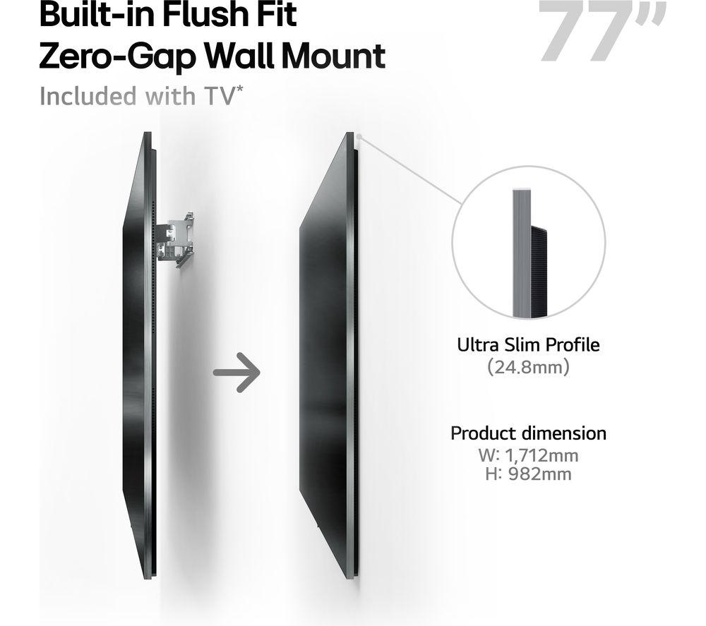 LG G5 77" OLED evo AI 4K HDR Smart TV 2025 (Wall Mount Version) - OLED77G54LW