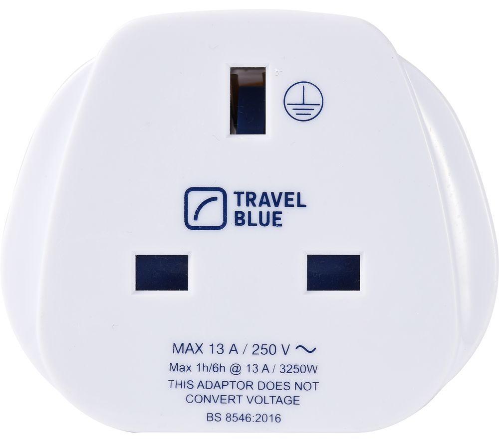 TRAVEL BLUE TB-170 UK to EU Travel Plug Adapter