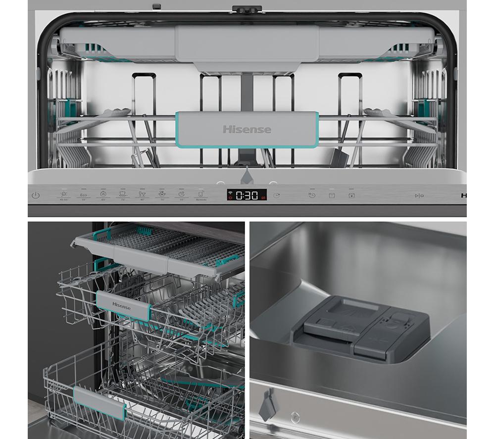 HISENSE HV673A60UK Full-size Fully Integrated WiFi-enabled Dishwasher image number 12 of 24