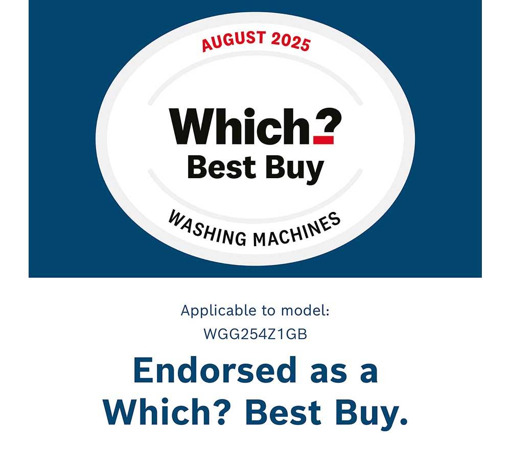 BOSCH Series 6 WGG254Z1GB AntiStain 10 kg 1400 Spin Washing Machine - White image number 12 of 17