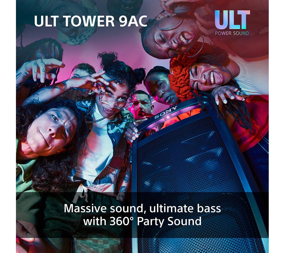 SONY ULT Tower 9AC Bluetooth Party Speaker - Black image number 3 of 29