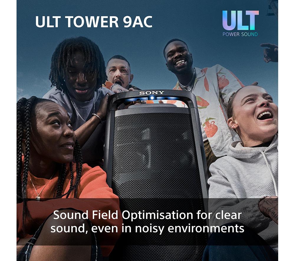 SONY ULT Tower 9AC Bluetooth Party Speaker - Black image number 7 of 29
