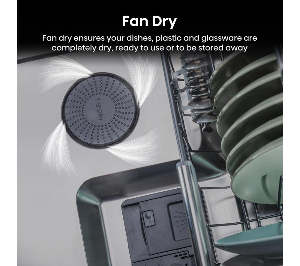 HISENSE UV Clean HV693A60UVADUK Full-size Fully Integrated WiFi-enabled Dishwasher image number 10 of 29