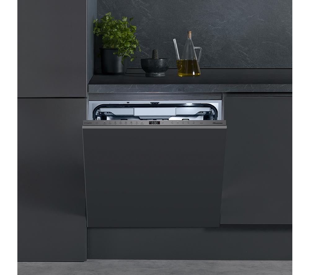HISENSE UV Clean HV693A60UVADUK Full-size Fully Integrated WiFi-enabled Dishwasher image number 14 of 29