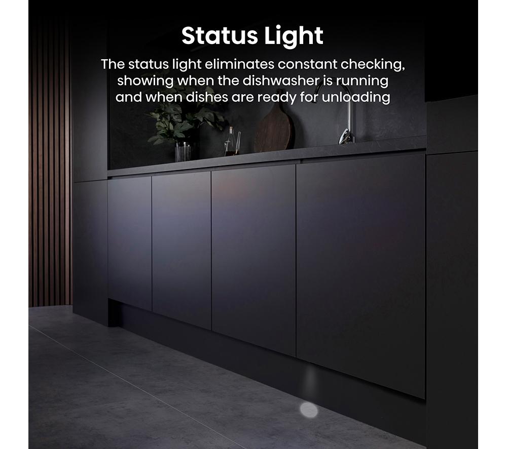 HISENSE UV Clean HV693A60UVADUK Full-size Fully Integrated WiFi-enabled Dishwasher image number 16 of 29