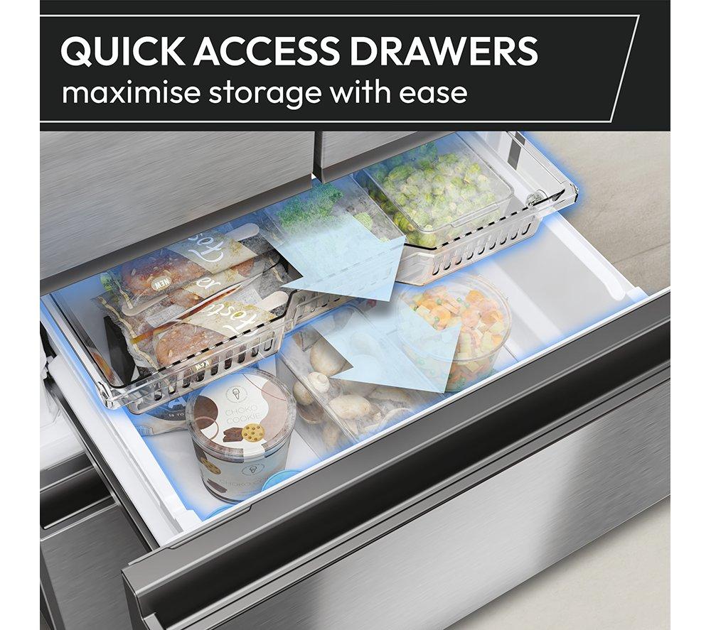 HOOVER H-FRIDGE 700 HONFQ2T718EXK Fridge Freezer - Stainless Steel image number 7 of 16