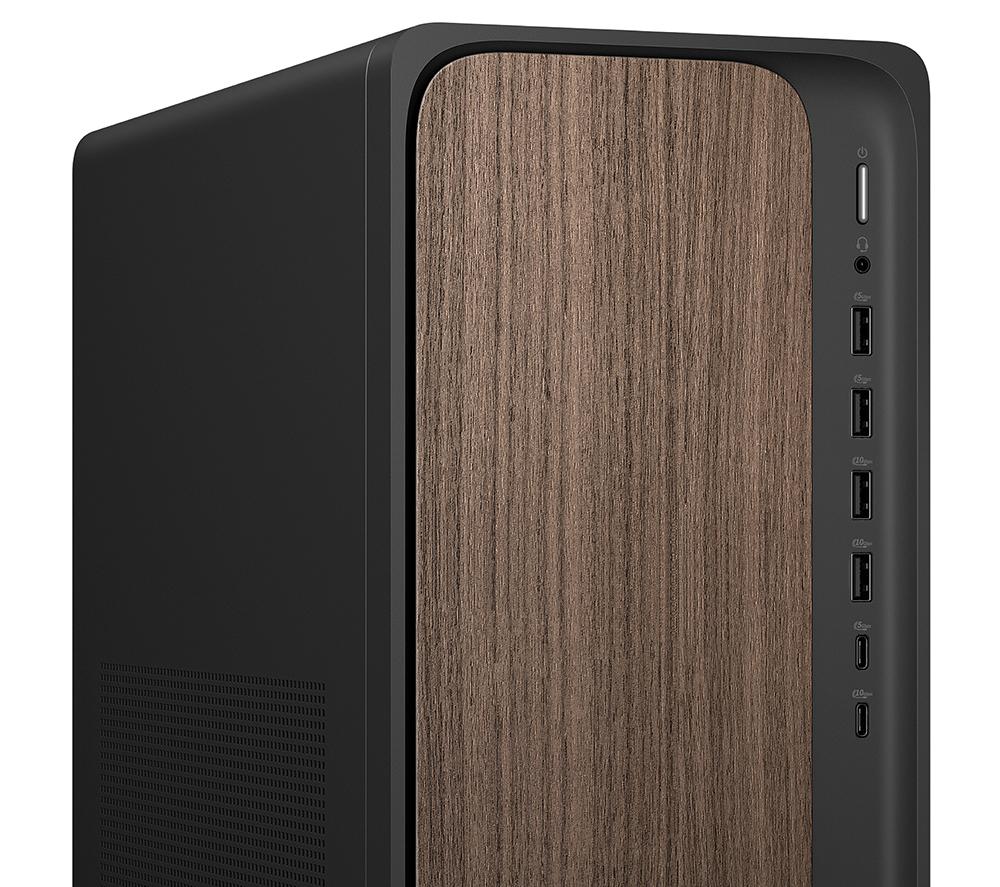 HP OmniDesk M03-0000na AI Desktop PC - Intel&reg; Core&trade; Ultra 7, 1 TB SSD, Dark Wood image number 12 of 17