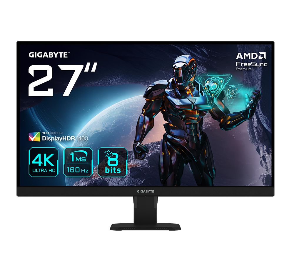 Gigabyte Gs27u 4K Ultra Hd 27" Ips Gaming Monitor - Black, Black